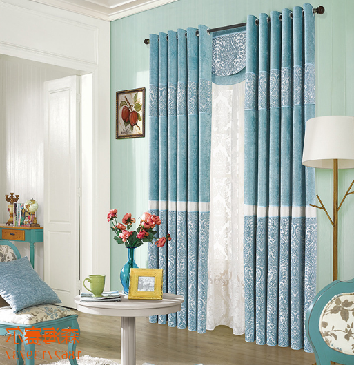 Jacquard patchwork Chenille home curtains